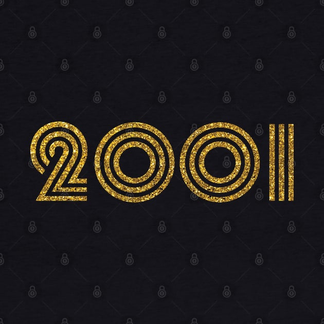 2001 Birth Year Glitter Effect by Elsie Bee Designs